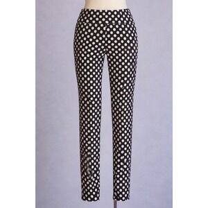 LuLaRoe Leggings One Size Black White Polka Dot High Waist Buttery Soft Stretch